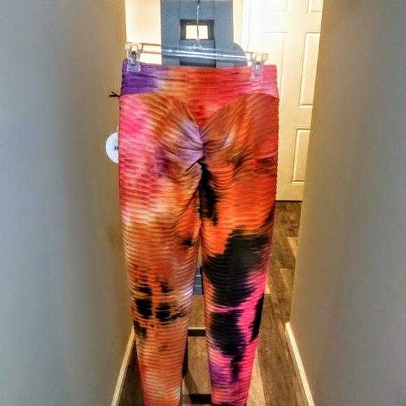 Tie -Dye Medium Ribbed Leggings - Picture 2 of 3